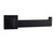 Lexora -  Bagno Lucido Stainless Steel Toilet Paper Holder - Matte Black - LPH14152MB