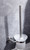 Lexora -  Bagno Nera Stainless Steel Toilet Brush - Satin Nickel - LB16152SN