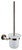 Lexora -  Bagno Nera Stainless Steel Toilet Brush - Satin Nickel - LB16152SN
