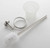 Lexora -  Bagno Nera Stainless Steel Toilet Brush - Satin Nickel - LB16152SN