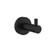 Lexora -  Bagno Nera Stainless Steel Robe Hook - Matte Black - LRH16152MB