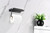 Lexora -  Bagno Bianca Stainless Steel Black Glass Shelf w/ Toilet Paper Holder - Gun Metal - LSP18152GMBG