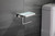 Lexora -  Bagno Bianca Stainless Steel White Glass Shelf w/ Toilet Paper Holder - Chrome - LSP18152PCWG
