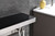 Lexora -  Bagno Bianca Stainless Steel Black Glass Shelf w/ Towel Bar & Robe Hook - Brushed Nickel - LSTR18152BNBG