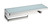 Lexora -  Bagno Bianca Stainless Steel White Glass Shelf w/ Towel Bar & Robe Hook - Brushed Nickel - LSTR18152BNWG