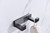 Lexora -  Bagno Bianca Stainless Steel Double Robe Hook - Gun Metal - LRH18152GM