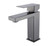 Lexora -  Monte Stainless Steel Single Hole Bathroom Faucet - Gun Metal - LFS1012GM
