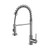 Lexora -  Lanuvio Brass Kitchen Faucet w/ Pull Out Sprayer - Brushed Nickel - LKFS6011BN
