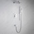 Lexora -  Cero Set - 8" Square Rain Shower  Hheld - Chrome - LSS12011CH