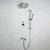 Lexora -  Luviah Set - 8" Round Rain Shower  Hheld - Chrome - LSS13011CH
