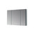 Lexora -  Savera 48" Wide x 32" Tall LED Medicine Cabinet w/ Defogger - LS4832LEDMC