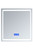 Lexora -  Bracciano 30" Wide x 32" Tall LED Medicine Cabinet w/ Defogger - LB3032LEDMC
