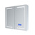 Lexora -  Bracciano 36" Wide x 32" Tall LED Medicine Cabinet w/ Defogger - LB3632LEDMC