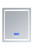Lexora -  Bracciano 30" Wide x 36" Tall LED Medicine Cabinet w/ Defogger - LB3036LEDMC