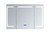 Lexora -  Lesina 48" Wide x 32" Tall LED Medicine Cabinet w/ Defogger - LL4832LEDMC