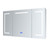 Lexora -  Lesina 48" Wide x 32" Tall LED Medicine Cabinet w/ Defogger - LL4832LEDMC