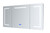 Lexora -  Lesina 60" Wide x 32" Tall LED Medicine Cabinet w/ Defogger - LL6032LEDMC