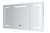 Lexora -  Lesina 60" Wide x 36" Tall LED Medicine Cabinet w/ Defogger - LL6036LEDMC