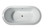 Lexora -  Lure 67" Free Sting Acrylic Bathtub w/ Chrome Drain - LD900467A1C0000