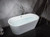 Lexora -  Melina 59" Free Sting Acrylic Bathtub w/ Chrome Drain - LD900359A1C0000