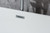 Lexora -  Melina 63" Free Sting Acrylic Bathtub w/ Chrome Drain - LD900363A1C0000