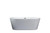 Lexora -  Melina 63" Free Sting Acrylic Bathtub w/ Chrome Drain - LD900363A1C0000