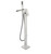 Lexora -  Cascata Free Sting Bathtub Filler/Faucet w/ Hheld Showerw - Brushed Nickel - LDF02041FSBNL