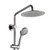 Pulse ShowerSpas - SeaBreeze Brushed Nickel  Shower and Valve Combo - 1088-BN-RIV