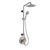 Pulse ShowerSpas - SeaBreeze Brushed Nickel  Shower and Valve Combo - 1088-BN-1.8GPM-RIV