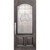 WoodCraft | Pecos Arch Lite Decorative Glass | 6'8" Tall