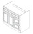 GHI Cabinetry Arcadia White Shaker - GV3621D-RACW