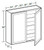 Ideal Cabinetry Glasgow Pebble Gray Wall Cabinet - W2436-GPG