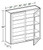 Ideal Cabinetry Glasgow Pebble Gray Wall Cabinet - Glass Doors - W2736PFG-GPG
