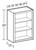 Ideal Cabinetry Glasgow Pebble Gray Wall Cabinet - Without Doors - W0930ND-GPG
