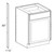 Ideal Cabinetry Glasgow Pebble Gray Heat Shield - Heat-Shield-Almond-GPG