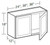 Ideal Cabinetry Glasgow Polar White Wall Cabinet - W2418-GPW