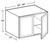 Ideal Cabinetry Glasgow Polar White Wall Cabinet - W302424-GPW