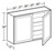 Ideal Cabinetry Glasgow Polar White Wall Cabinet - W2430-GPW