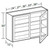 Ideal Cabinetry Glasgow Polar White Wall Cabinet - Glass Doors - W3030PFG-GPW