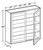 Ideal Cabinetry Glasgow Polar White Wall Cabinet - Glass Doors - W2736PFG-GPW