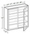 Ideal Cabinetry Glasgow Polar White Wall Cabinet - Glass Doors - W3042PFG-GPW