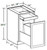 Ideal Cabinetry Glasgow Polar White Base Cabinet - B1DWB18-GPW