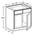 Ideal Cabinetry Glasgow Polar White Base Cabinet - SB36-GPW