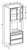 Ideal Cabinetry Glasgow Polar White Oven Cabinet - Glass Doors - OC332496PFGU-GPW