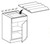 Ideal Cabinetry Glasgow Polar White Spice Drawer Insert - SDI15-GPW