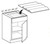 Ideal Cabinetry Glasgow Polar White Spice Drawer Insert - SDI21-GPW