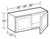 Ideal Cabinetry Wichita Vessel Blue Wall Cabinet - W3015-WVB