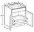 Ideal Cabinetry Wichita Vessel Blue Base Cabinet - B27-2T-WVB
