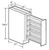 Ideal Cabinetry Wichita Vessel Blue Base Cabinet - BPPO12-WVB