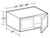 Ideal Cabinetry Glasgow Deep Onyx Wall Cabinet - W242412-GDO